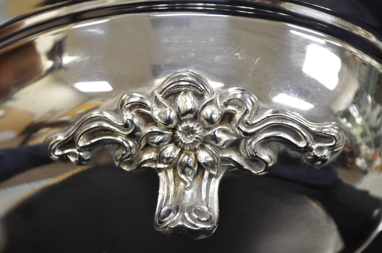 Vintage Sheffield Silver Plated Victorian Double Buffet Serving Dish Platter