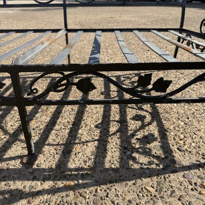 Vintage Salterini Style Wrought Iron Settee Loveseat by Florentine Craft Studio