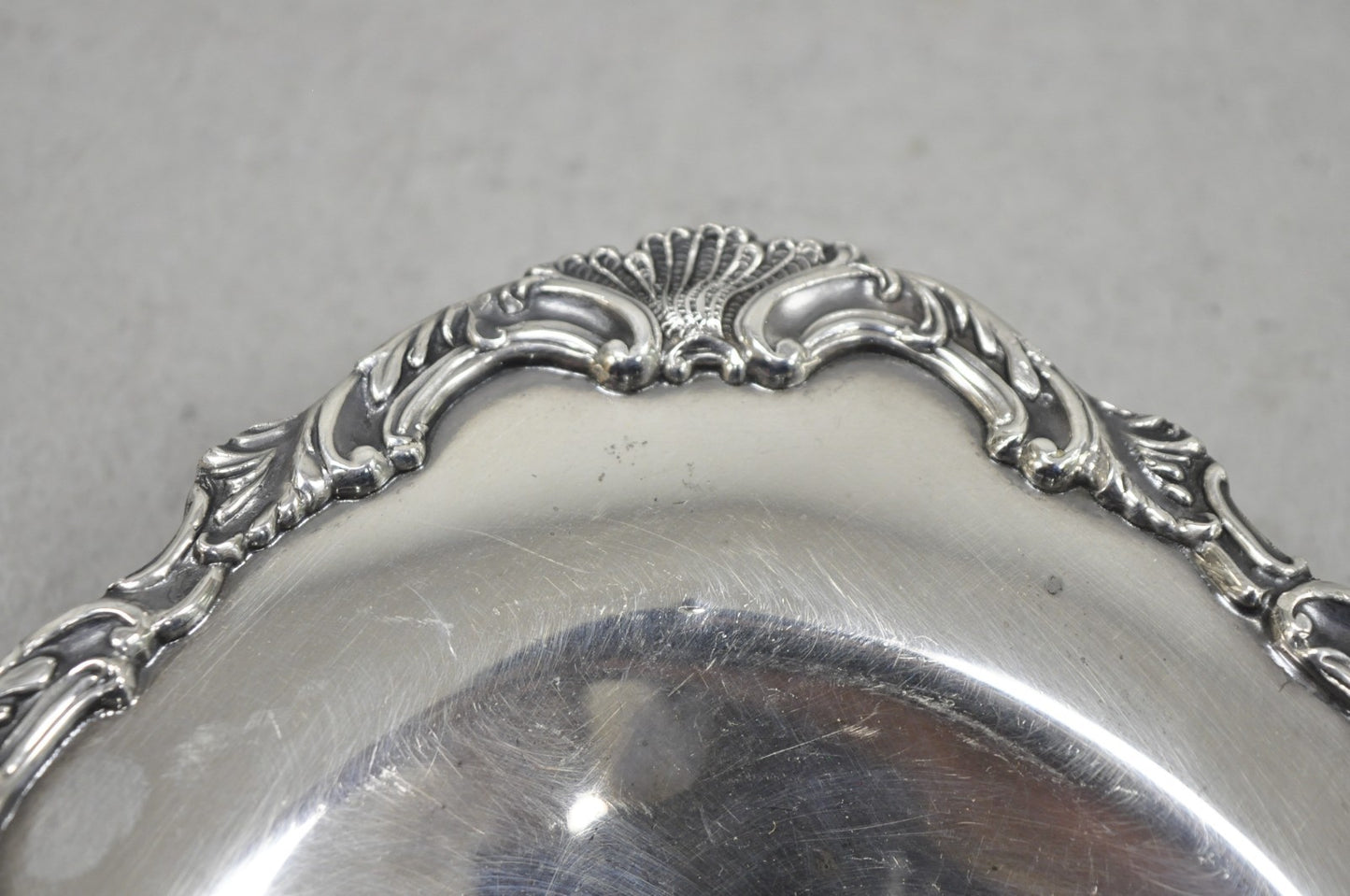 Vintage Community Ascot Victorian Silver Plated Oval Narrow Trinket Dish