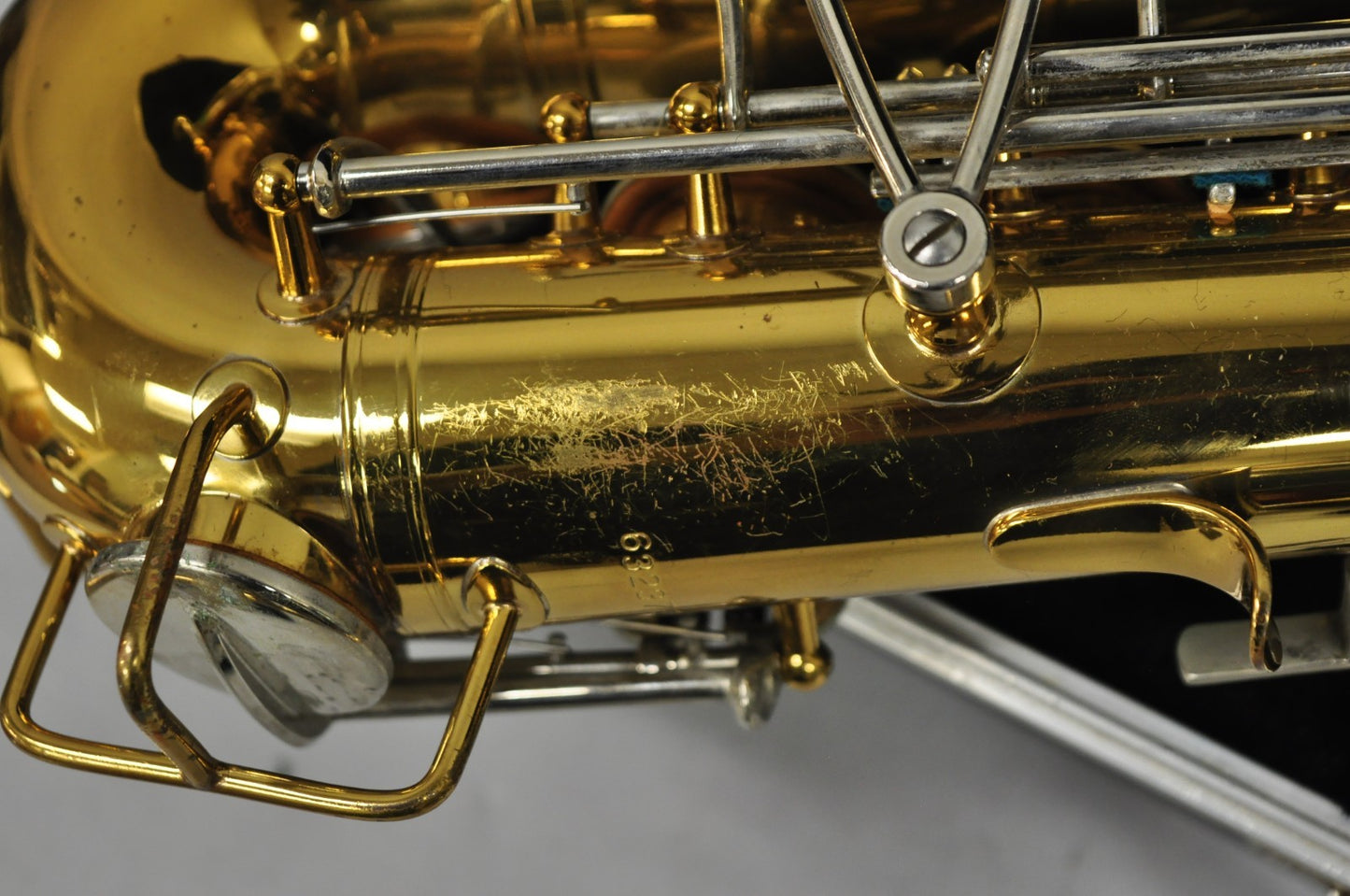 Vintage Bundy Selmer Brass Alto Saxophone in Hard Case Model 632379