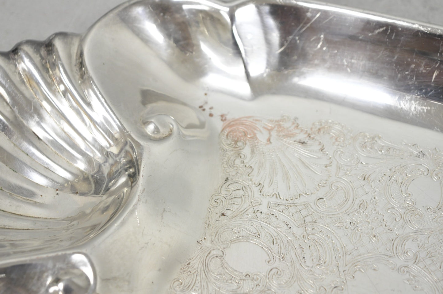 Vintage FB Rogers English Regency Style Silver Plated Candy Trinket Dish