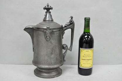 Antique Renaissance Reed & Barton Figural Silver Plated Coffee Water Pitcher