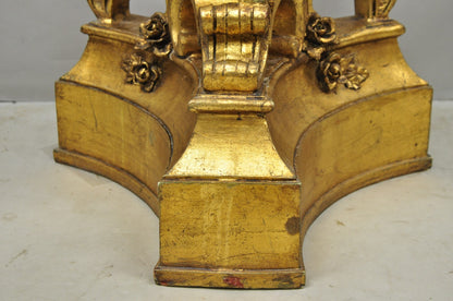 Vintage Italian Venetian Figural Cherub Putti Gold Gilt Resin Bookstand Lectern