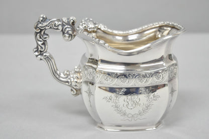 Antique Bailey Banks & Biddle English Edwardian Silver Plated Tea Set - 4 Pcs