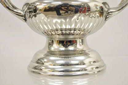 Vintage Regency Style Silver Plated Trophy Cup Urn Champagne Chiller Ice Bucket