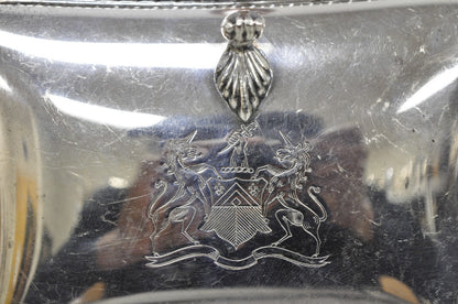 Vintage Sheffield English Victorian Silver Plated Silent Butler Crumb Catcher