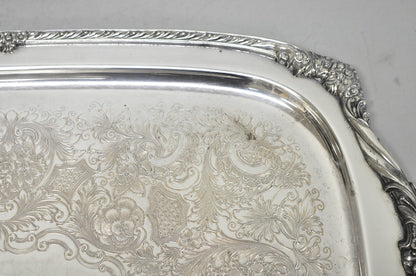 Vintage 1847 Rogers Bros Heritage 9492 Large Silver Plated Serving Platter Tray
