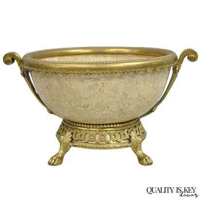 Decorative Crafts Inc. French Victorian Style Bronze Centerpiece Fruit Bowl