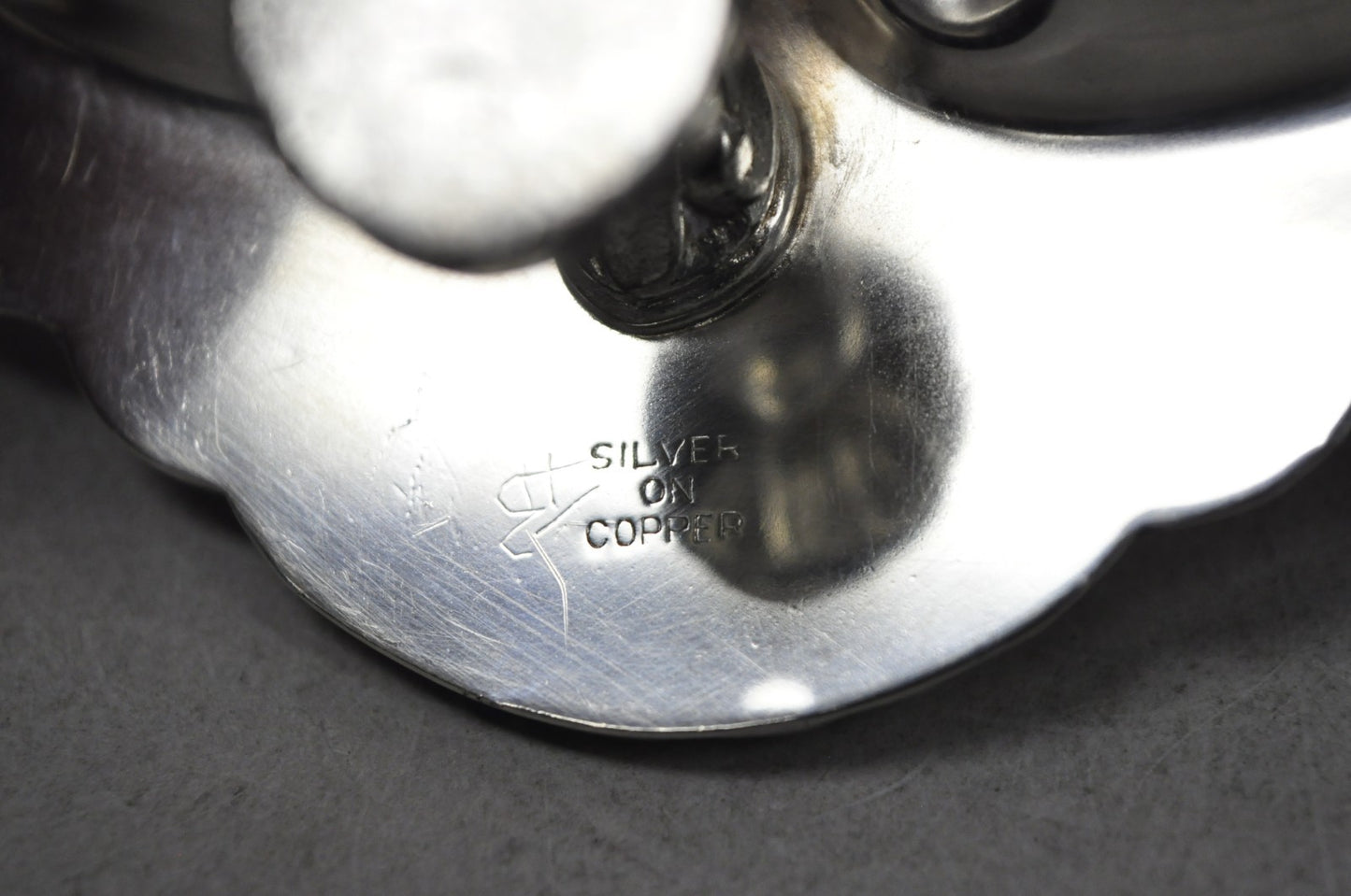 Vintage English Regency Style Silver Plated Small Clam Shell Trinket Dish