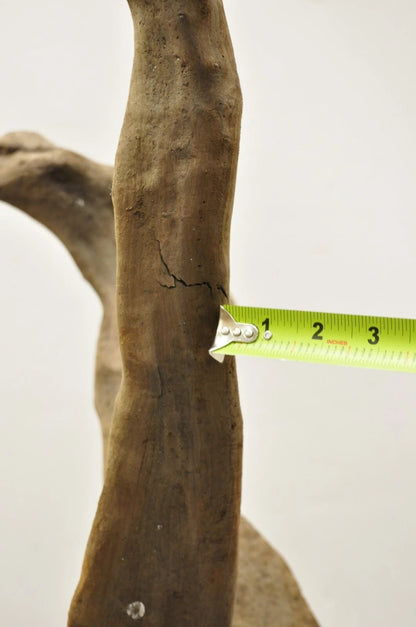 Vintage Abstract Sculpted Wood Sculptural Free Form Table Sculpture Statue