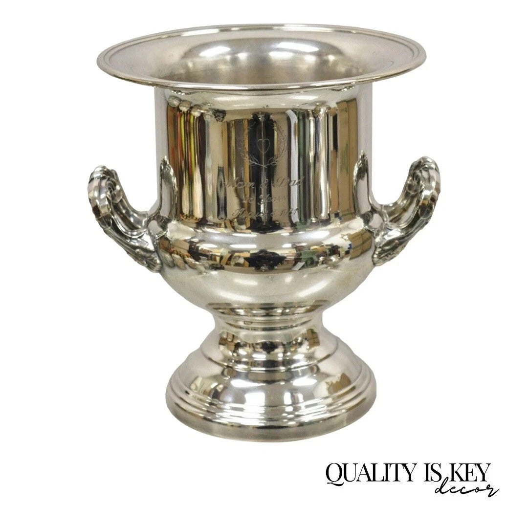 Gorham Newport Silver Plated Trophy Cup Champagne Chiller Ice Bucket Engraved