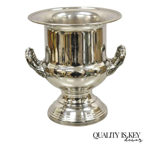 Gorham Newport Silver Plated Trophy Cup Champagne Chiller Ice Bucket Engraved