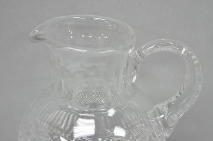 Vintage Victorian Style Leah Pattern Cut Crystal Glass Water Pitcher by Galway