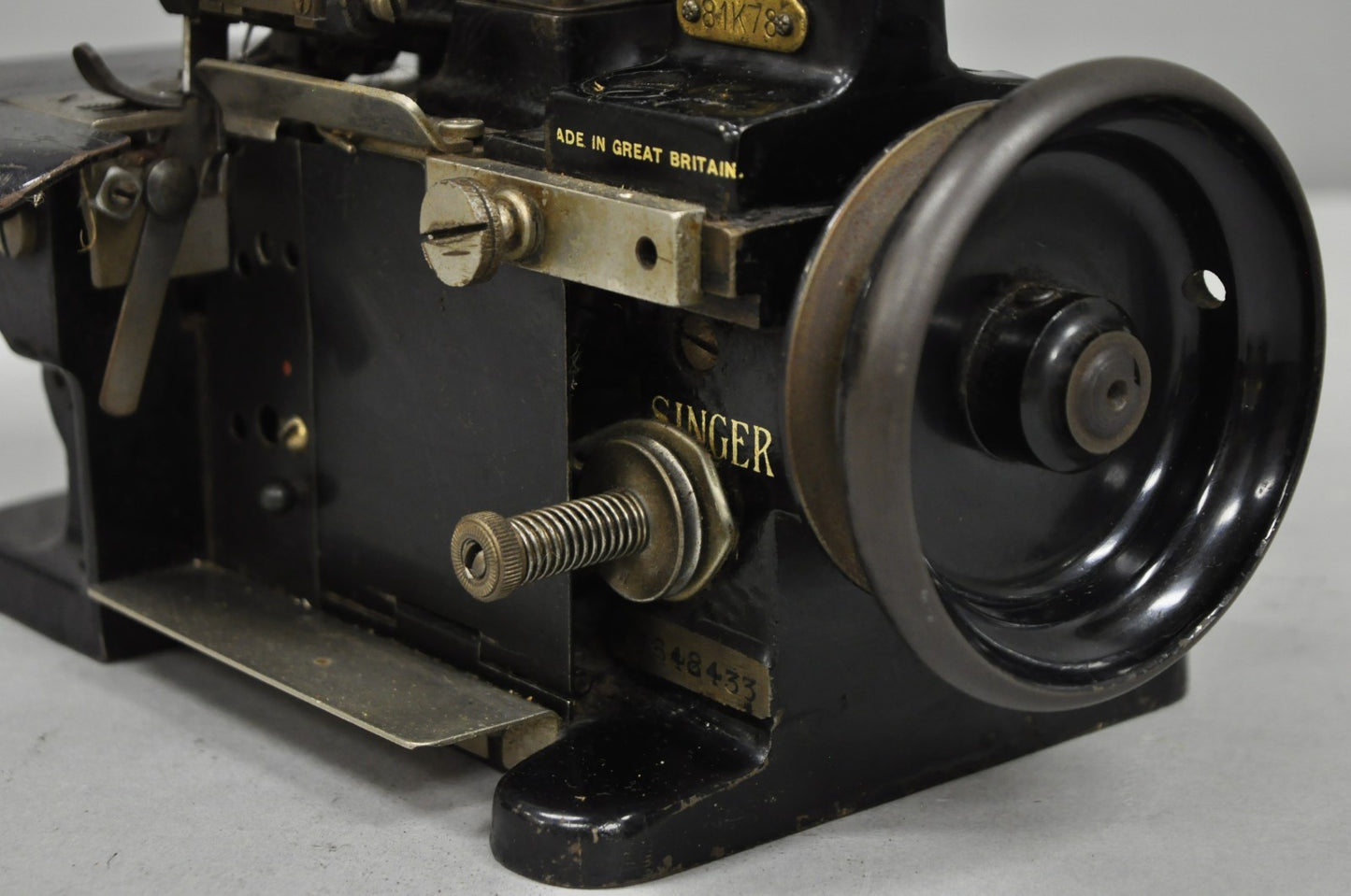 Antique 1930s Singer 81-K78 Overlock Sewing Machine Made in Great Britain
