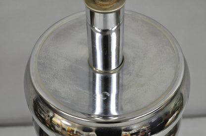Vintage Mid Century Modern George Kovacs Stacked Ball Chrome Gunmetal Table Lamp
