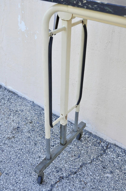 Vintage Art Deco Metal Adjustable Medical Dental Work Drafting Table by Doehler