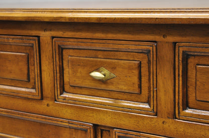 Vintage French Country Cherry Wood Server Buffet Sideboard Cabinet by MNdB