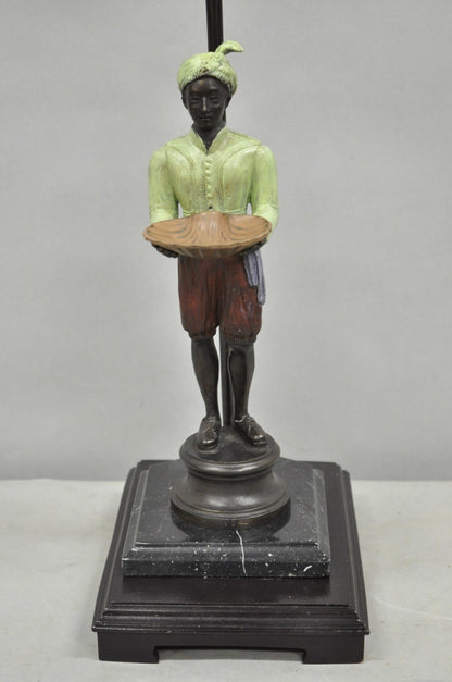 John Richard Egyptian Moorish Figural Butler Servant Table Lamp