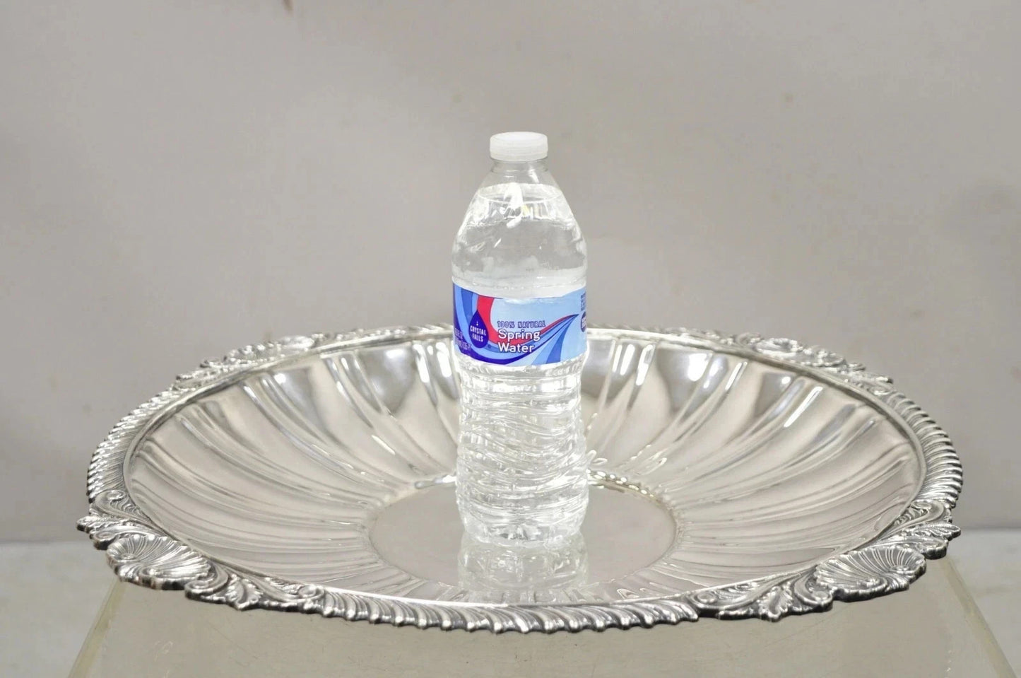 Antique "Barefoot Mailman Rally 1962" Award Silver Plated Serving Platter Tray