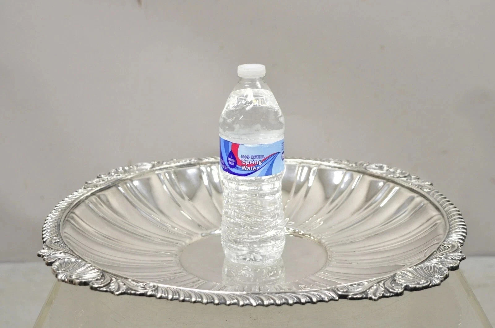 Antique "Barefoot Mailman Rally 1962" Award Silver Plated Serving Platter Tray