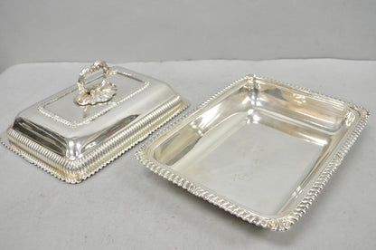 Antique English Regency Georgian Silver Plated Covered Chafing Serving Dish