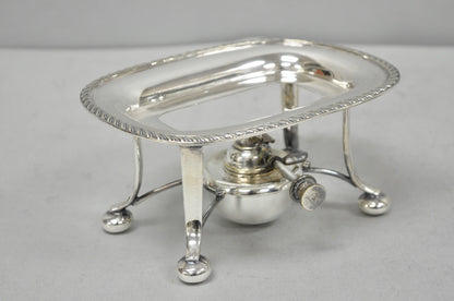 Antique Walker Hall Sheffield Silver Plated Teapot Spirit Kettle on Warmer Stand