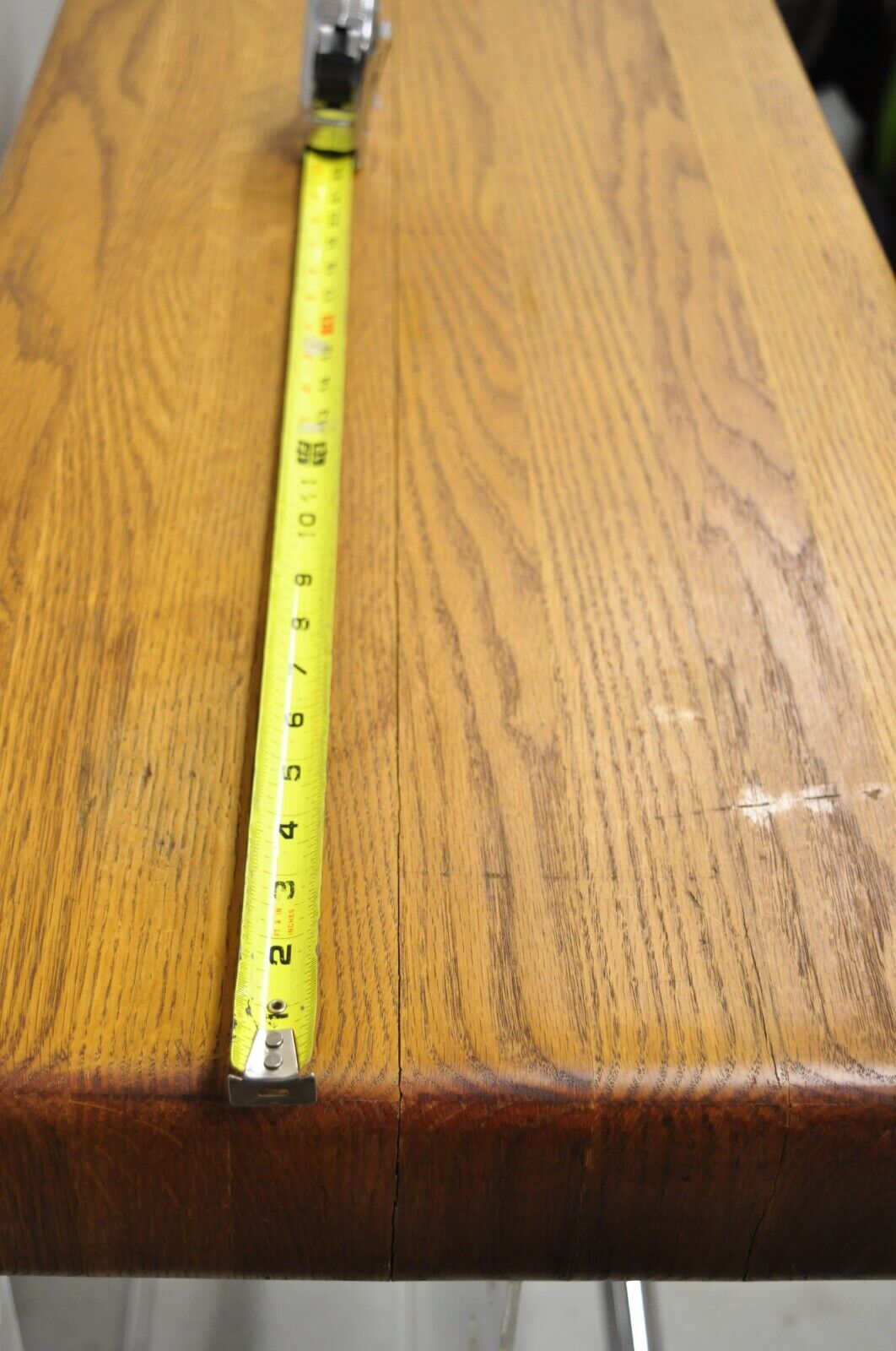 Mid Century Modern Lucite and Oak Wood Butcher Block Top Wine Bar Table