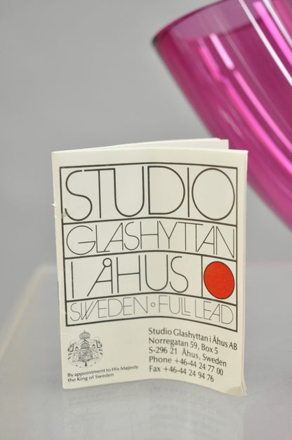 Studio Ahus Bent Glass Tube Sculpture Hanne Dreutler Arthur Zirnsack Sweden 1993