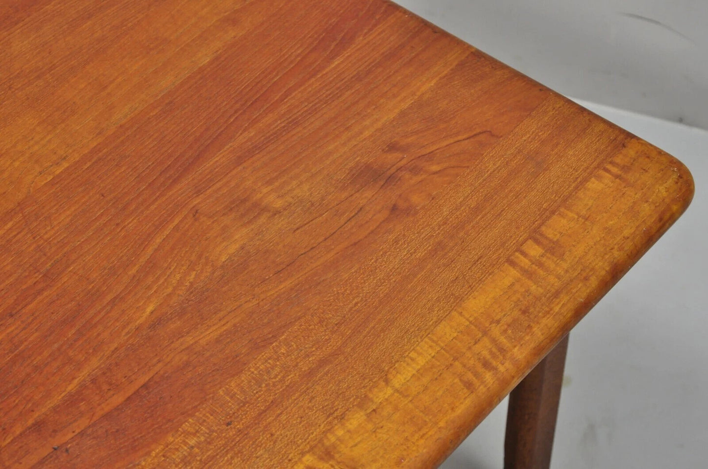Vintage Mid Century Danish Modern Teak Wood 30" Square Side End Lamp Table