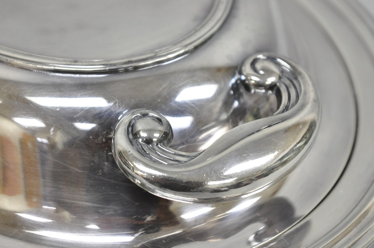 Vintage Wallace N6706 Silver Plated Large Oval 15" Covered Serving Dish