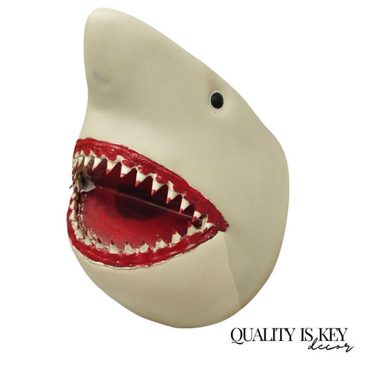 Vintage 23" Molded Rubber Jaws Great White Shark Replica Movie Prop