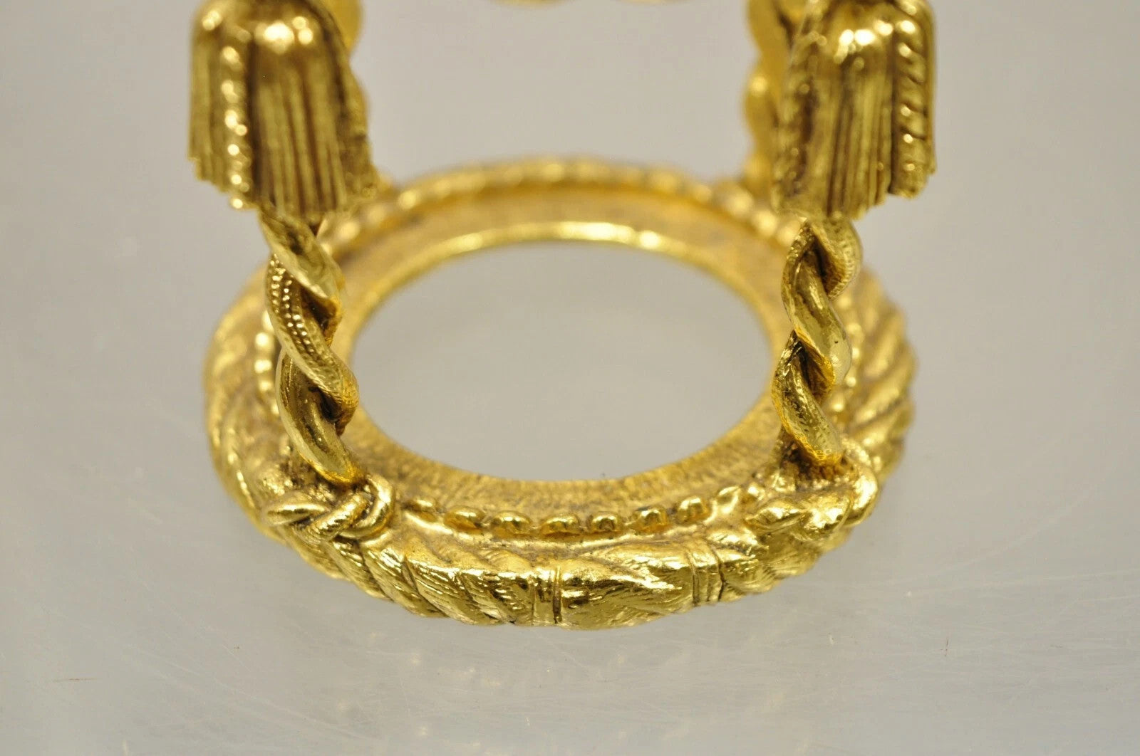 Vintage Art Glass Millefiori Italian Murano Round Sphere Paperweight on Stand