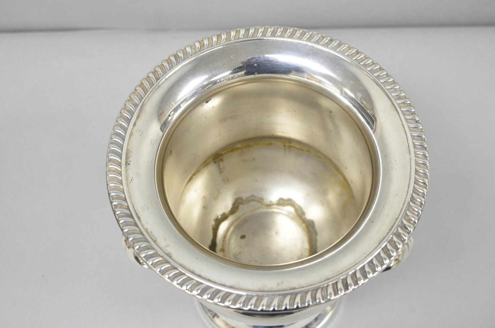 Vintage English Regency Style Silver Plated Champagne Chiller Bar Ice Bucket