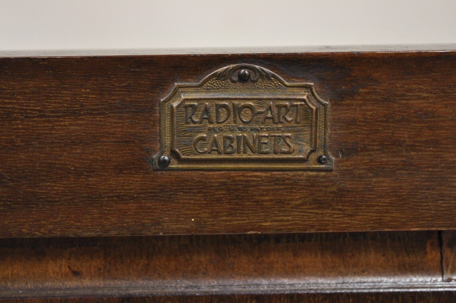 Antique William and Mary Style Walnut Small Radio Cabinet by Radio Art Cabinets