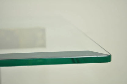 Vintage Artedi Italian Modern Brass Marble Glass Cantilever Accent Side Table