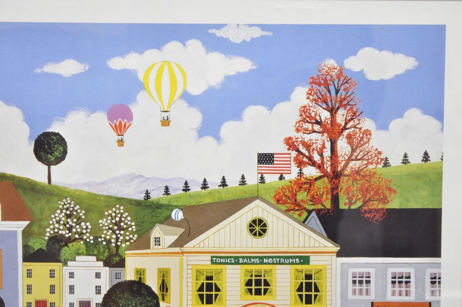 Jane Wooster Scott Signed and Numbered Serigraph Framed Art "Carefree Days"