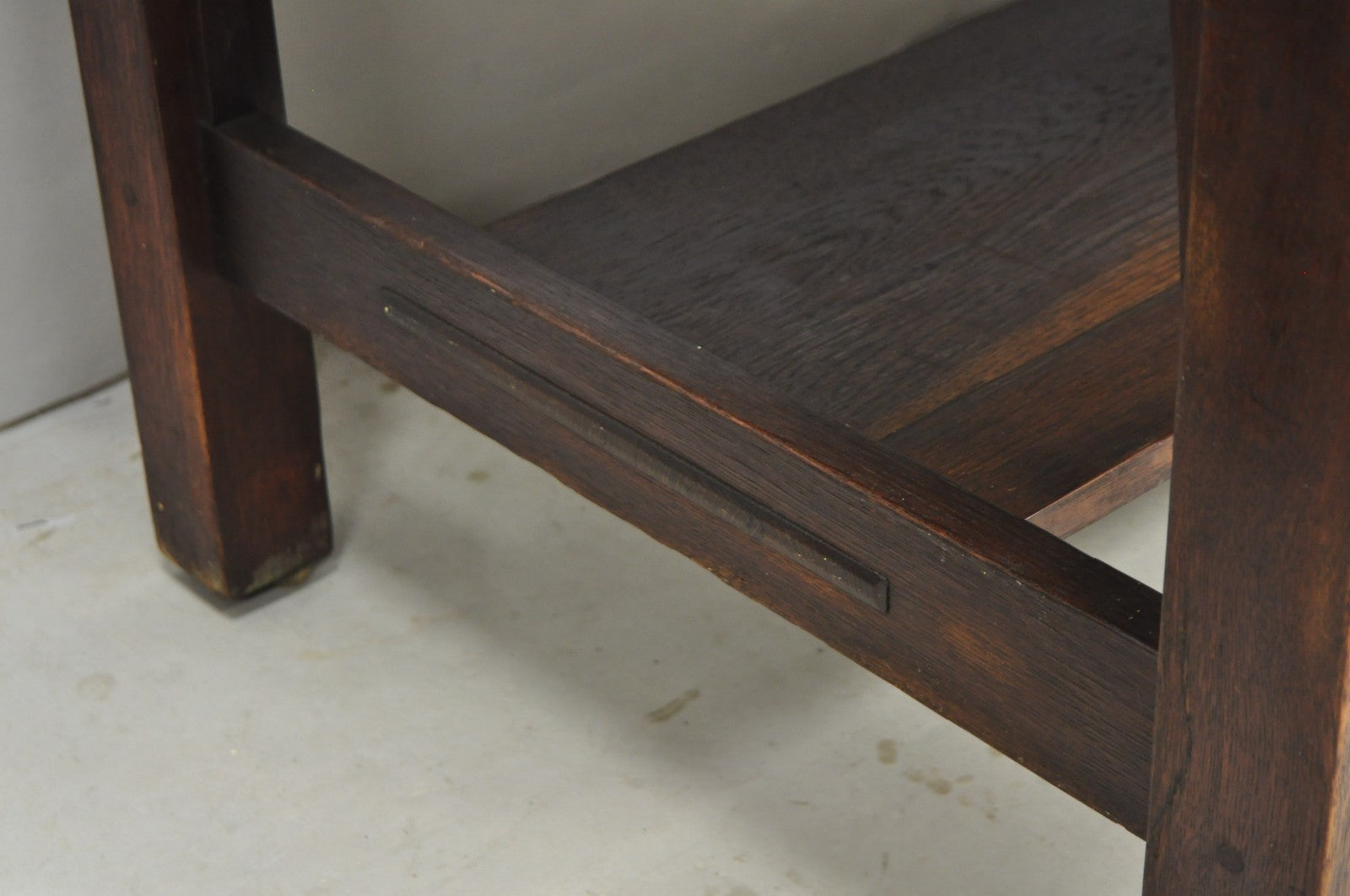Antique Gustav Stickley Arts & Crafts Mission Oak Two Drawer Library Table Desk
