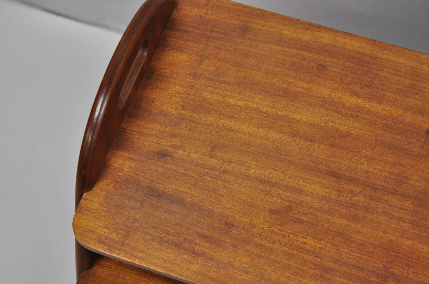 Mid Century Danish Modern Teak Wood Magazine Rack Book Stand Bookcase Side Table