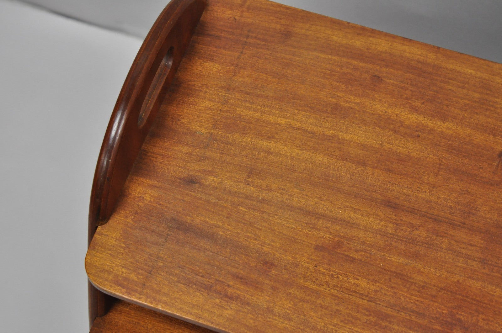 Mid Century Danish Modern Teak Wood Magazine Rack Book Stand Bookcase Side Table