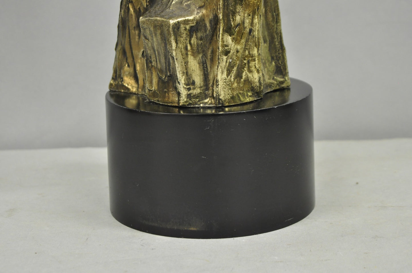 Vintage Richard Barr for Laurel Brutalist Mid Century Modern Metal Table Lamp