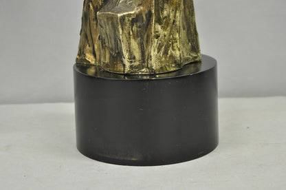 Vintage Richard Barr for Laurel Brutalist Mid Century Modern Metal Table Lamp