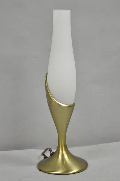 Vintage Mid Century Modern Brass "Tulip" Table Lamp by Laurel Lamp Co.