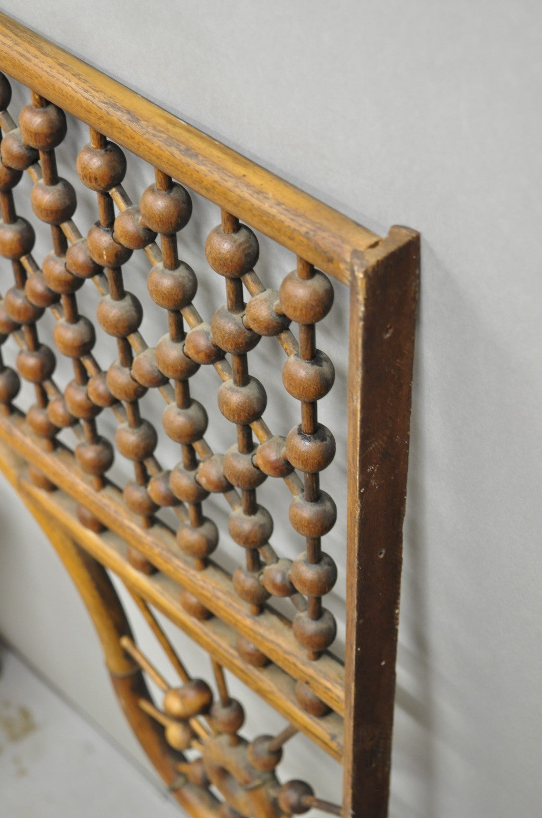 Antique Victorian Oak Stick & Ball 84" Fretwork Archway Architectural Salvage