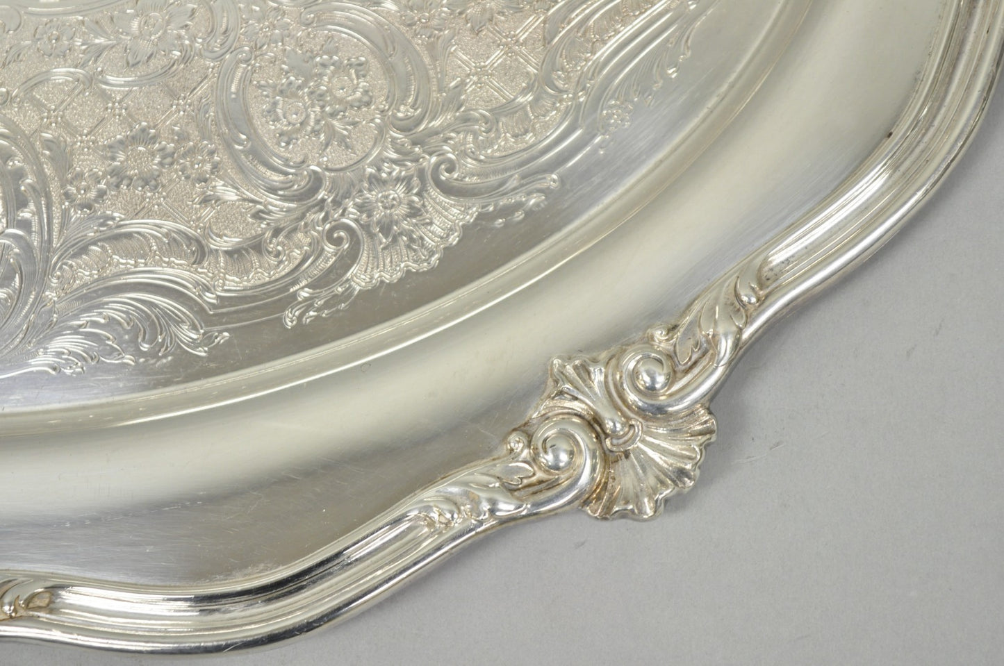 Vintage Reed & Barton 05600 Regent Victorian Silver Plated Serving Platter Tray