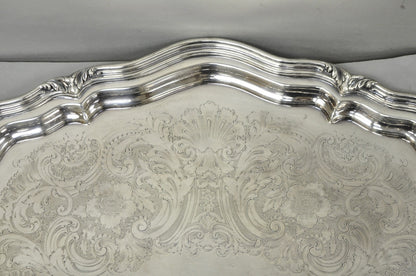 Antique Reed & Barton Winthrop Silver Plated Victorian Bar Serving Platter Tray