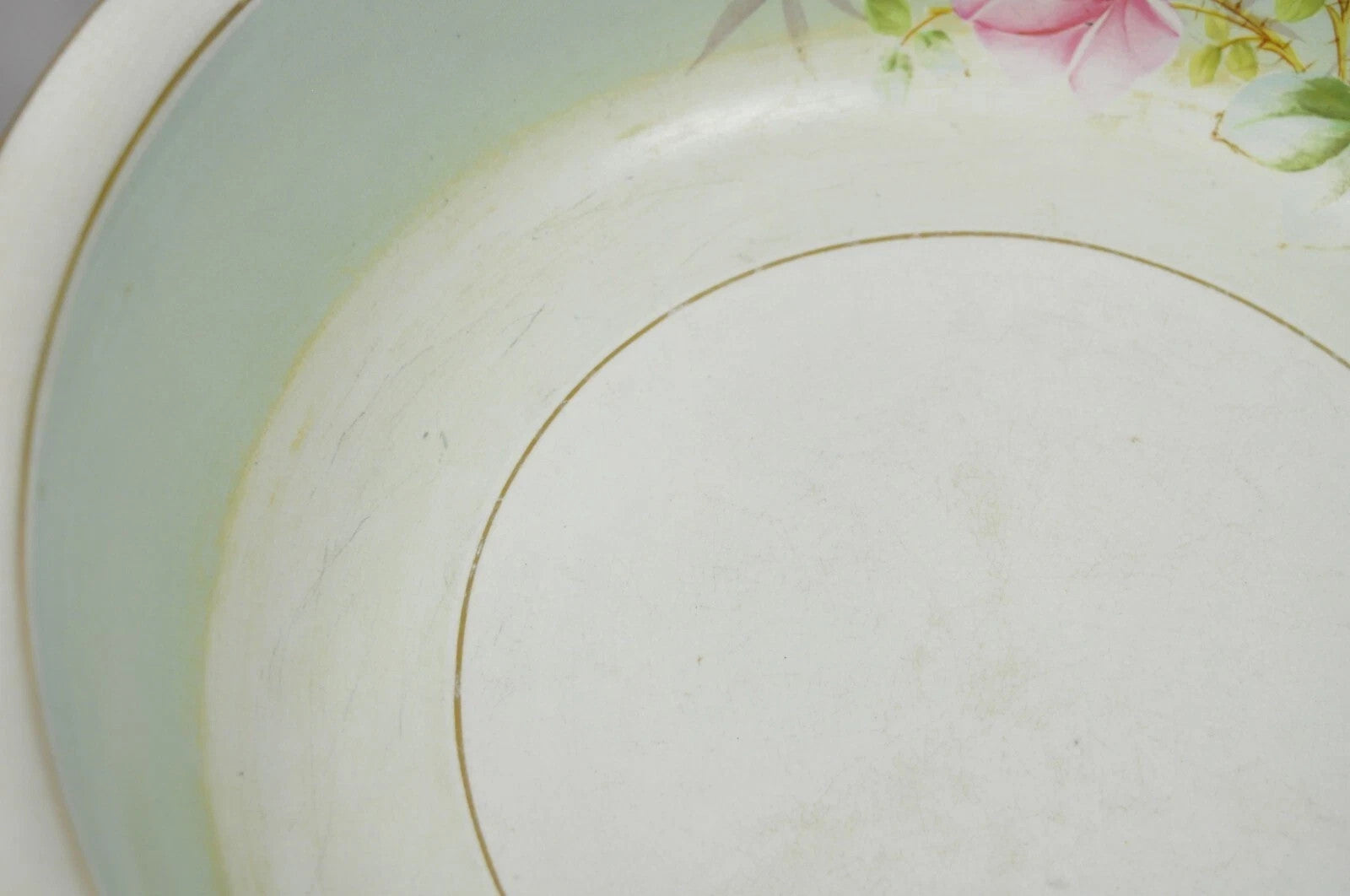 Antique Ironstone China Coxon & Co Green Porcelain Wash Bowl Basin & Pitcher