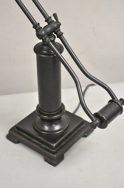 Comtemporary Vintage Style Articulating Metal Desk Lamp with Oil Rubbed Finish