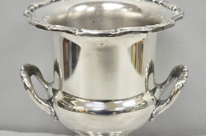 Vintage Leonard Silver Plated Trophy Cup Urn Champagne Chiller Bar Ice Bucket