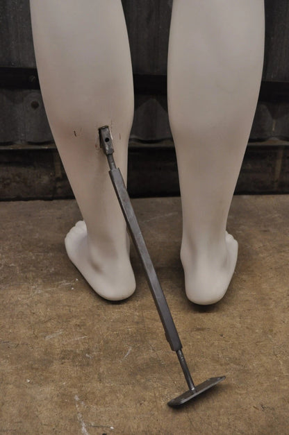 Male Fiberglass White Matte Finish Full Body Display Mannequin by Almax (B)