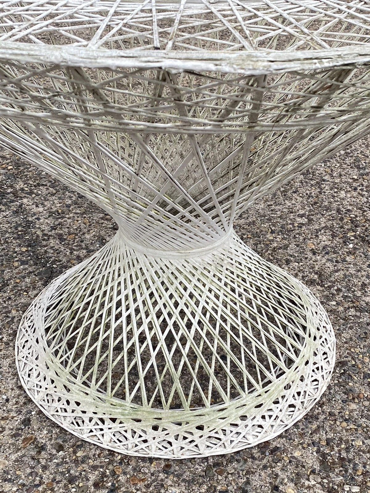 Vintage Russell Woodard Mid Century Modern Spun Fiberglass Patio Dining Set 5 Pc